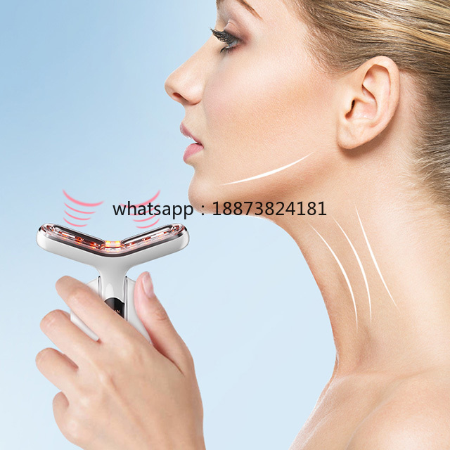 Skincare Whitening - เครื่องนวดดูแลผิวหน้าและลำคอ ลดเลือนริ้วรอย ยกกระชับผิว จัดส่งรวดเร็ว