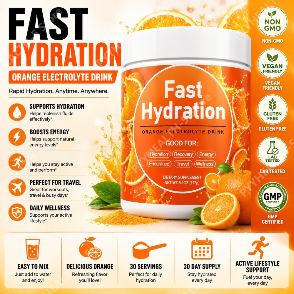 Vitamin C Powder - ผงเครื่องดื่มเกลือแร่รสแตงโม ผสมโซเดียม โพแทสเซียม แมกนีเซียม แคลเซียม วิตามินซี