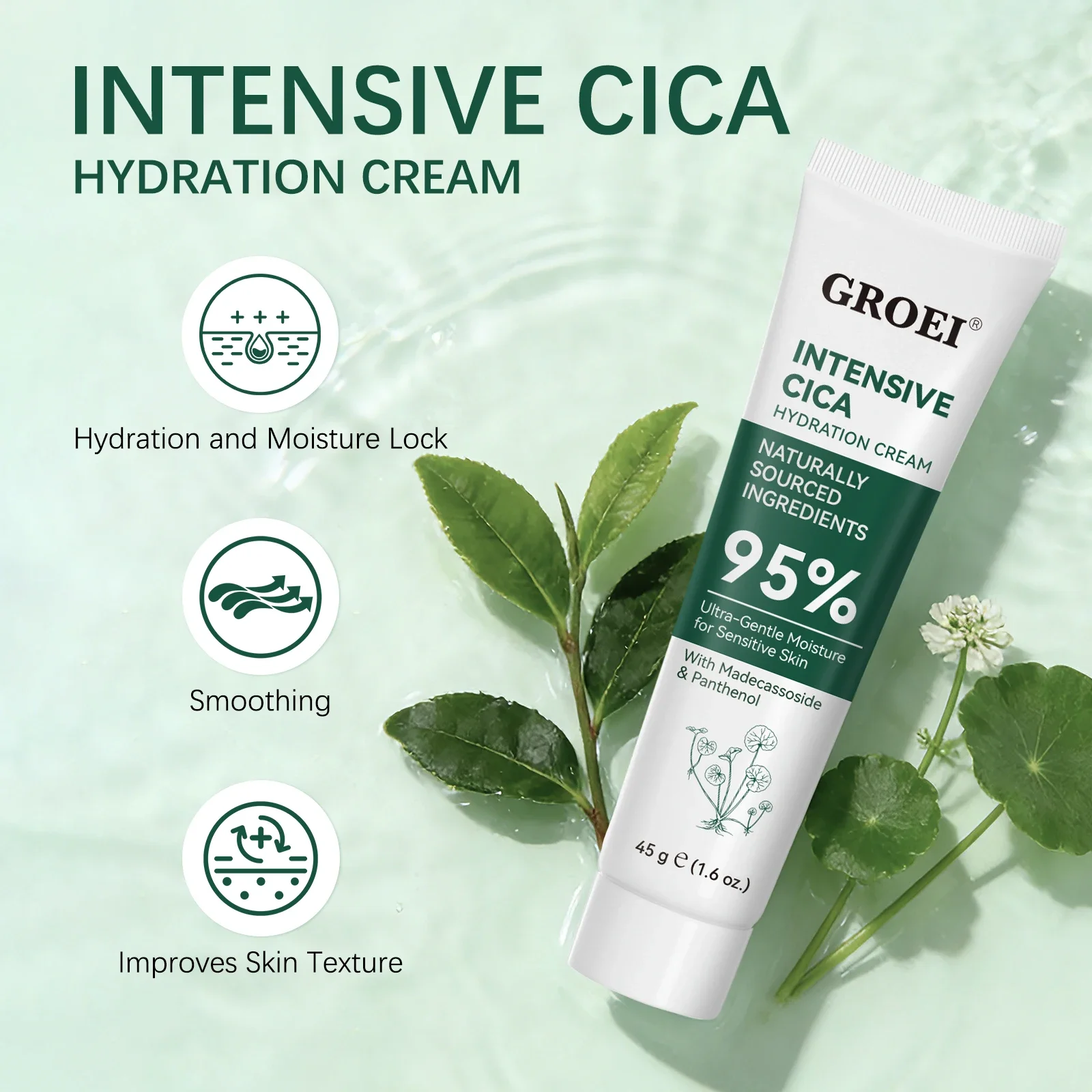 Skincare Glowing - GROEI สโนว์กราส มอยส์เจอร์ไรซิ่ง ครีม 45 กรัม