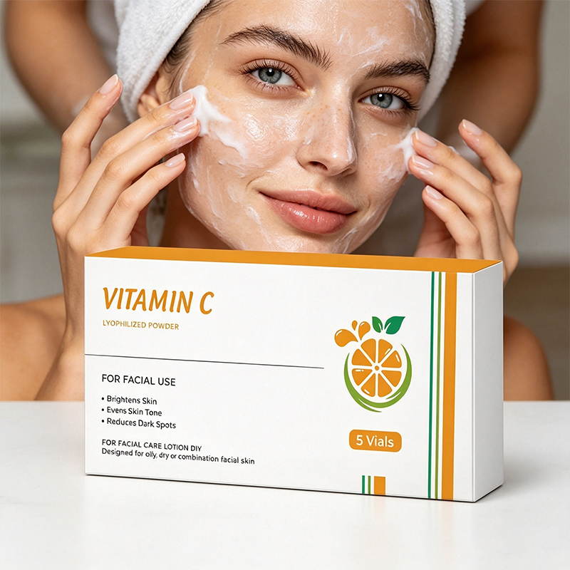 Vitamin C Powder - ผงวิตามินซีไลโอฟิไลซ์ GPLab ใหม่ 5 หลอด สำหรับดูแลผิวหน้า