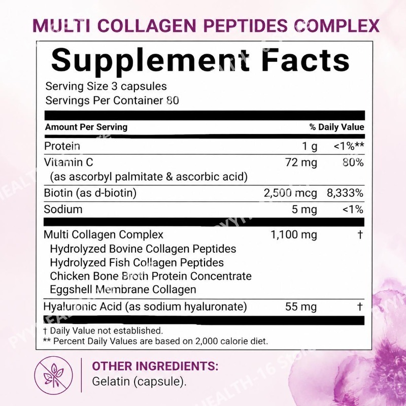 แคปซูลมัลติคอลลาเจนเปปไทด์พร้อ - Vitamin C Powder บทวิจารณ์และราคา