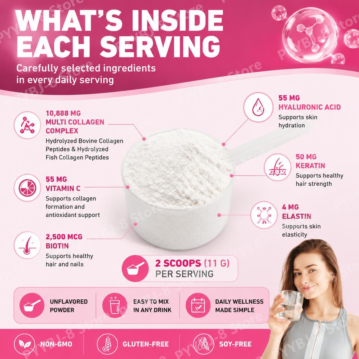โซโลทรี มัลติ คอลลาเจน เปปไทด์ - Vitamin C Powder บทวิจารณ์และราคา