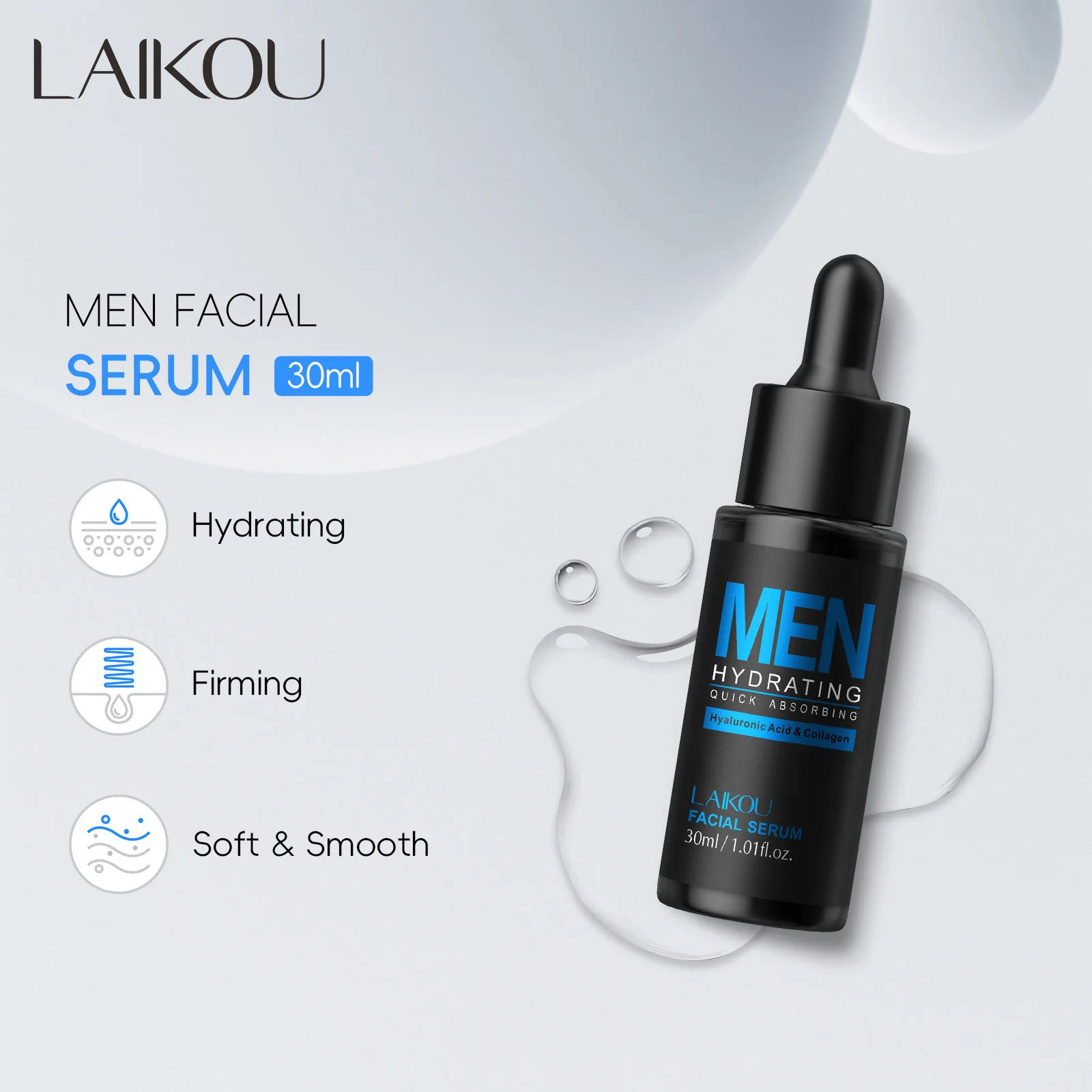 เซรั่มบำรุงผิวหน้าสำหรับผู้ชาย - Hyaluronic Acid Serum บทวิจารณ์และราคา