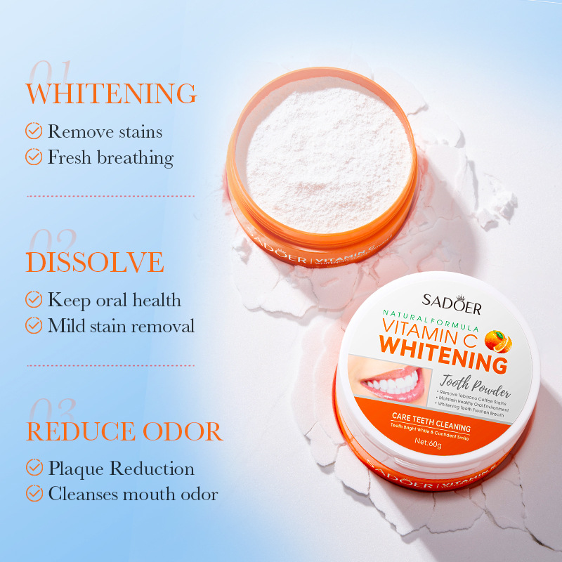 60กรัมวิตามินซีฟอกสีฟันผงทำควา - Vitamin C Powder บทวิจารณ์และราคา