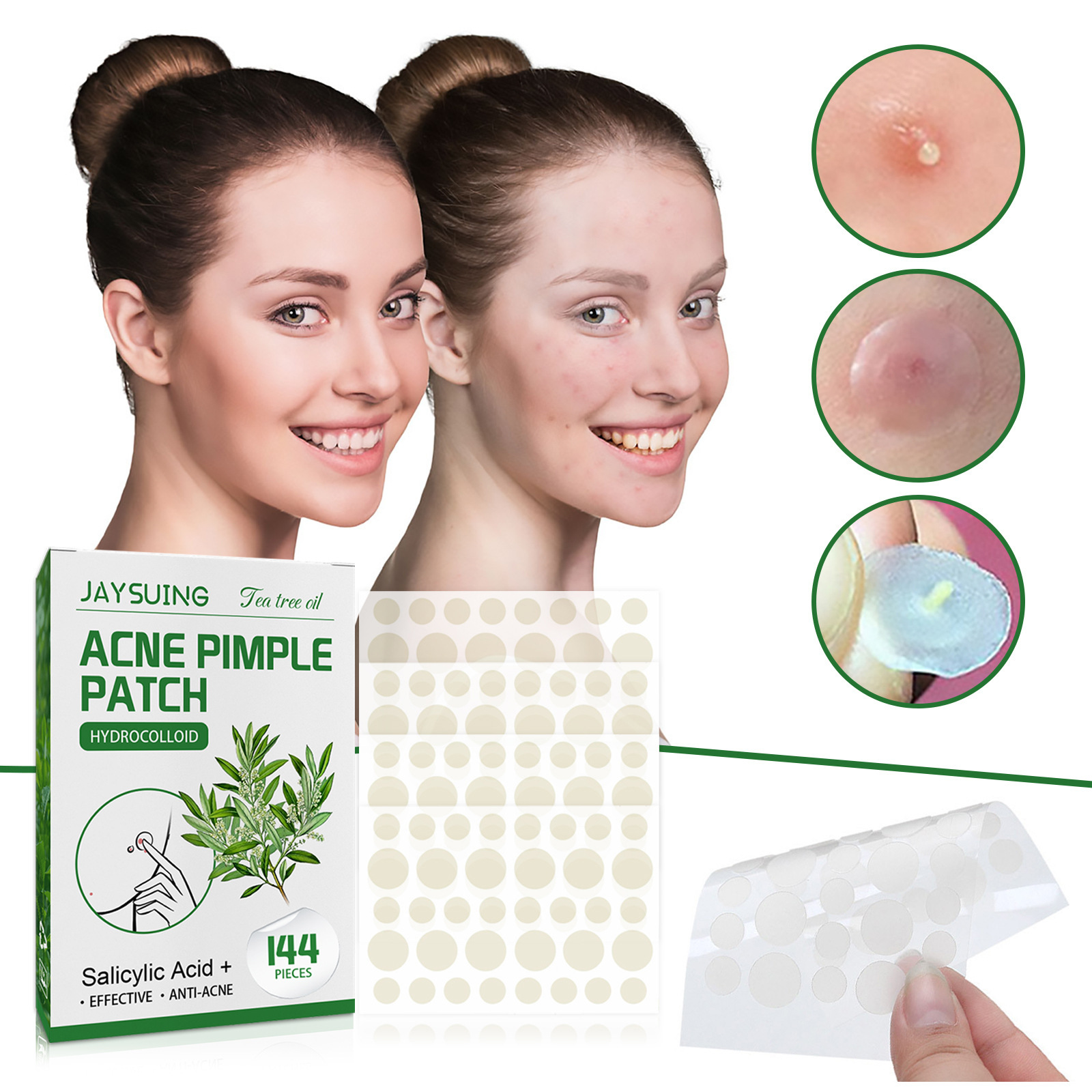 แผ่นแปะสิวไฮโดรคอลลอยด์ - ดูดซ - Skincare Moisturizer บทวิจารณ์และราคา