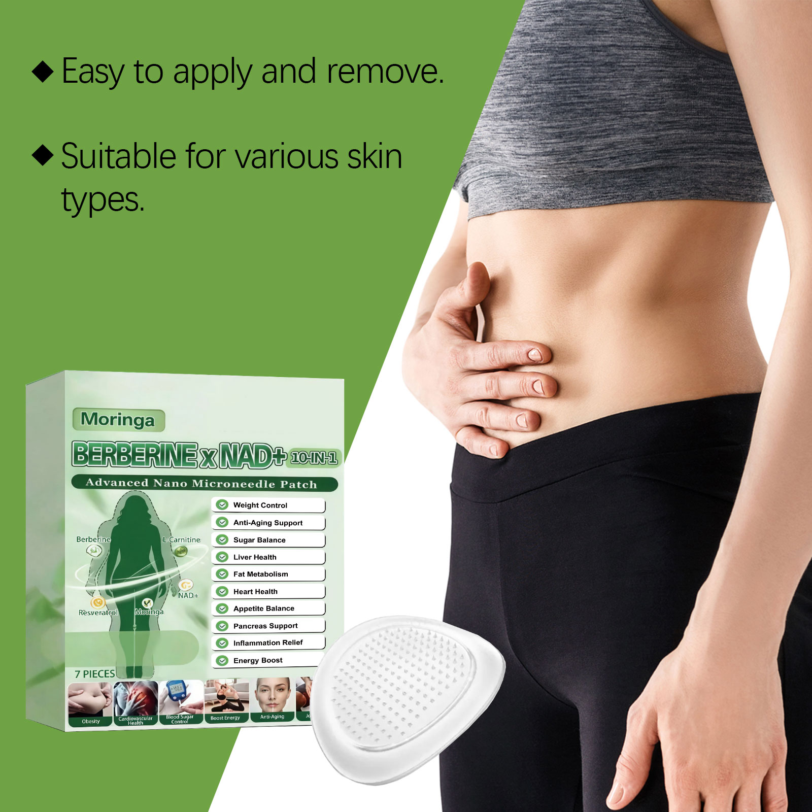 แผ่นแปะไมโครนีดเดิล 10 in 1 สำ - Skincare Moisturizer บทวิจารณ์และราคา